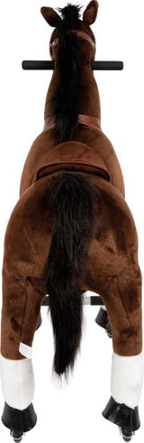 small foot Caballo de Montar con Ruedas de Felpa, Caballito de Juguete, hasta 50kg, para niños a Partir de 5 años, 12462