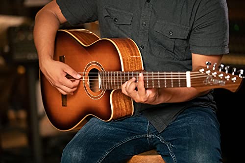 ORTEGA Performer Series Concert Guitar 44 Mástil delgado Tapa de abeto y Preamp y funda RCE238SN-FT