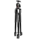Manfrotto 055 XPro - Kit trípode con rótula de Bola XPRO, Negro, 3 Secciones