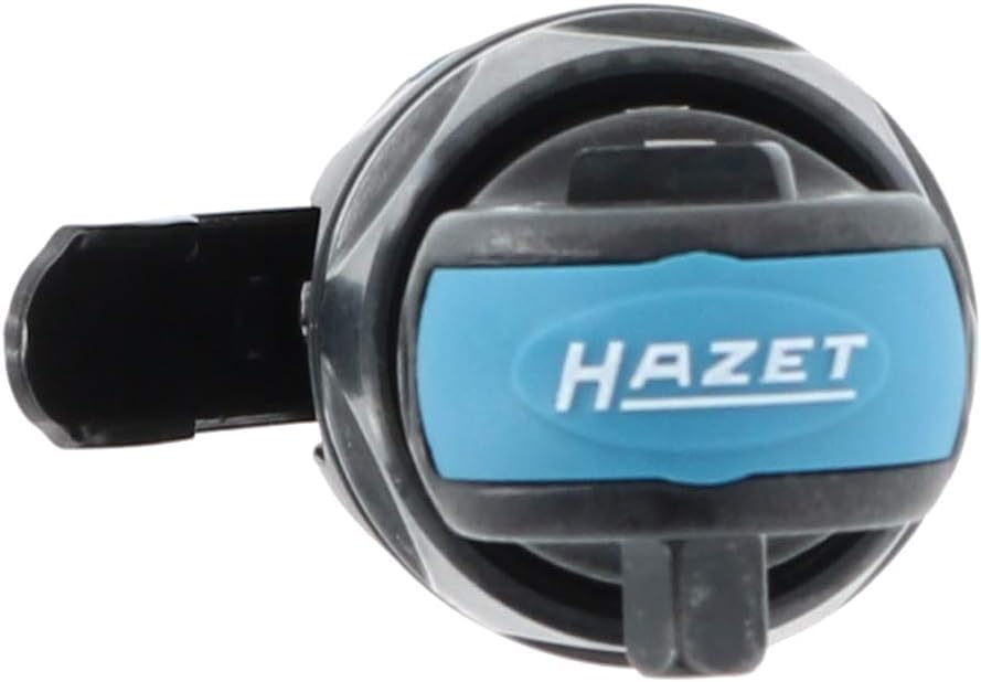 Hazet mini destornillador de carraca 9020P-2, diseño corto, 250 rpm, baja vibración, accionamiento cuadrado de 6,3 mm (1/4 pulgada), para reapriete manual con pares 60 Nm