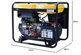 ITC Power NT-6100XE - Generador Diésel, color amarillo y negro