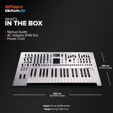 Sintetizador Roland GAIA 2 con prestaciones sonoras avanzadas | Generador de sonido híbrido que combina síntesis de tabla de ondas y virtual analógica | Motional Pad integrado