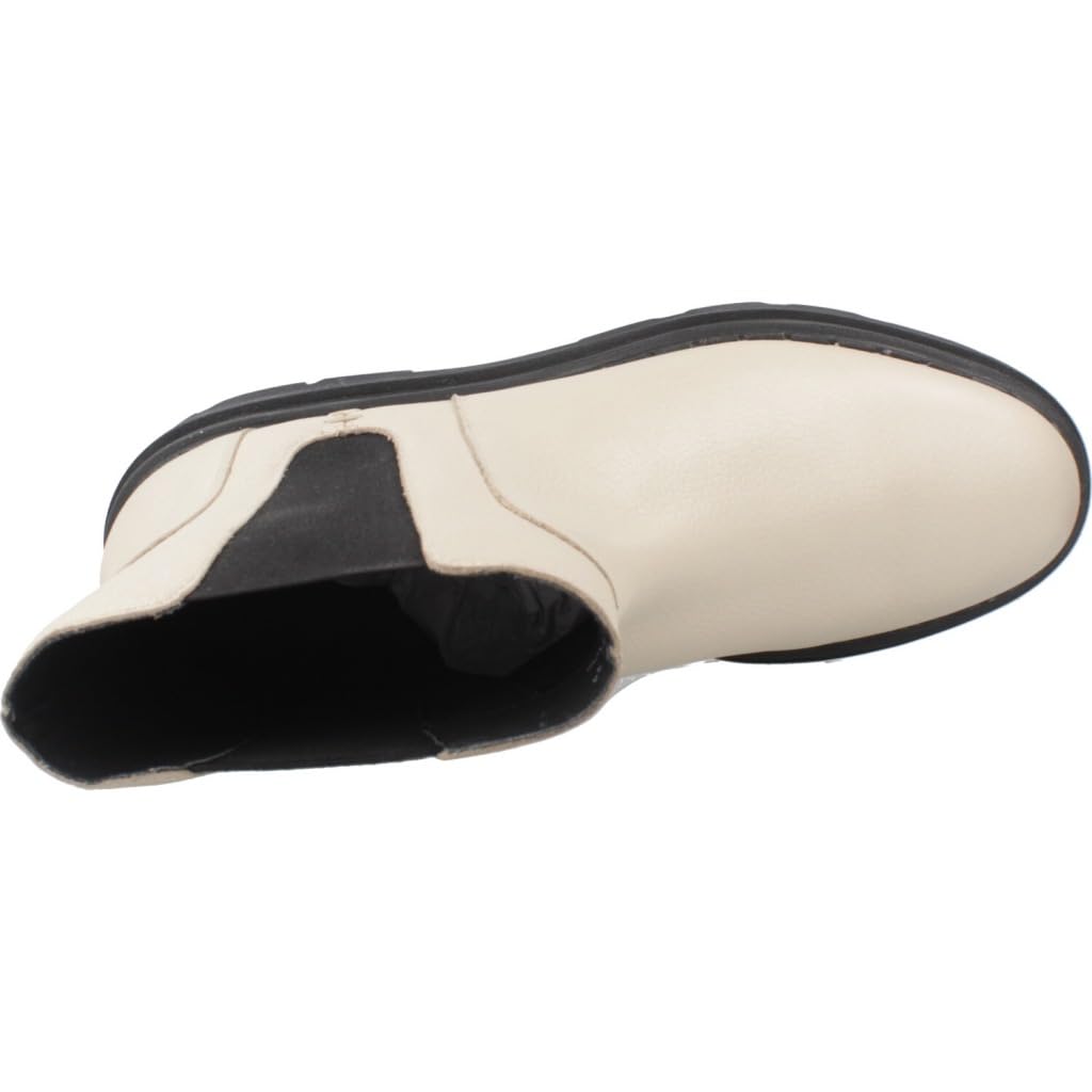 Geox D Felleny C, Bota de Tobillo Mujer, Lt Taupe Black, 40 EU