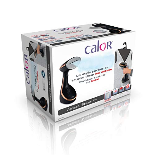 Calor Access Steam Care - Plancha de vapor de mano con tabla Steamer vertical, 1600 W, calienta en 40 segundos, autonomía 9 min, planchado, desplanchado, saneador, antibacteriano DT9100C0