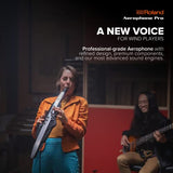 Roland AE-30 Aerophone Pro - Instrumento de viento digital profesional con sistema de síntesis ZEN-Core y sonidos natural, digitación de saxofón tradicional, Bluetooth