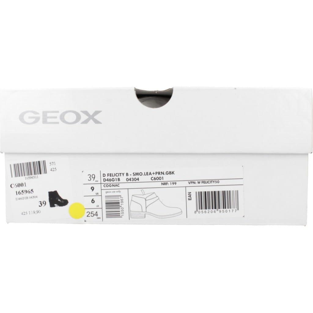 Geox D Felicity B, Bota de Tobillo Mujer, coñac, 40 EU