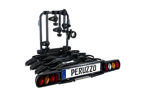 Peruzzo PZ708-4 Portabicicletas trasero para coche, capacidad para 4