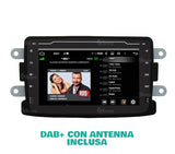 Radio de Coche para Dacia Duster Android GPS Bluetooth WiFi USB Dab+ Touchscreen 7" 8core Carplay AndroidAuto