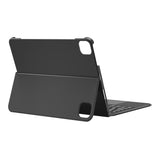 Belkin Everyday - Funda para teclado con función atril retroiluminada, teclas táctiles multipunto, funda de piel sintética, compartimento para Apple Pencil, teclado inalámbrico AZERTY para iPad Air de