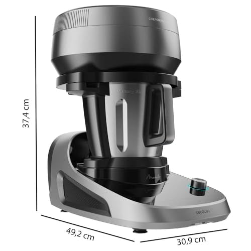 Cecotec Robot de Cocina Multifunción con Dispensador de Alimentos Mambo CooKing Victory. 1700W, 45 Funciones, Miles de Recetas Guiadas, Jarra Victory de 4,5L, Accesorios: Vaporera o Cesto para Hervir