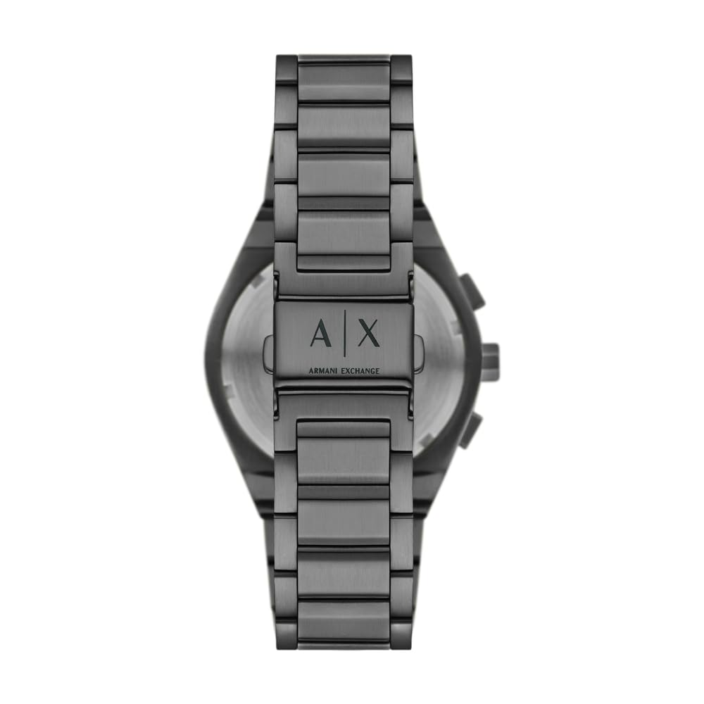 Armani Exchange Orologio da uomo, Movimento cronografo al quarzo e cassa da 42 mm con cinturino in Acciaio inossidabile