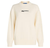 KARL LAGERFELD JEANS, para Mujer, Suéter Holgado con Logo, Impoluto, Talla Mediana