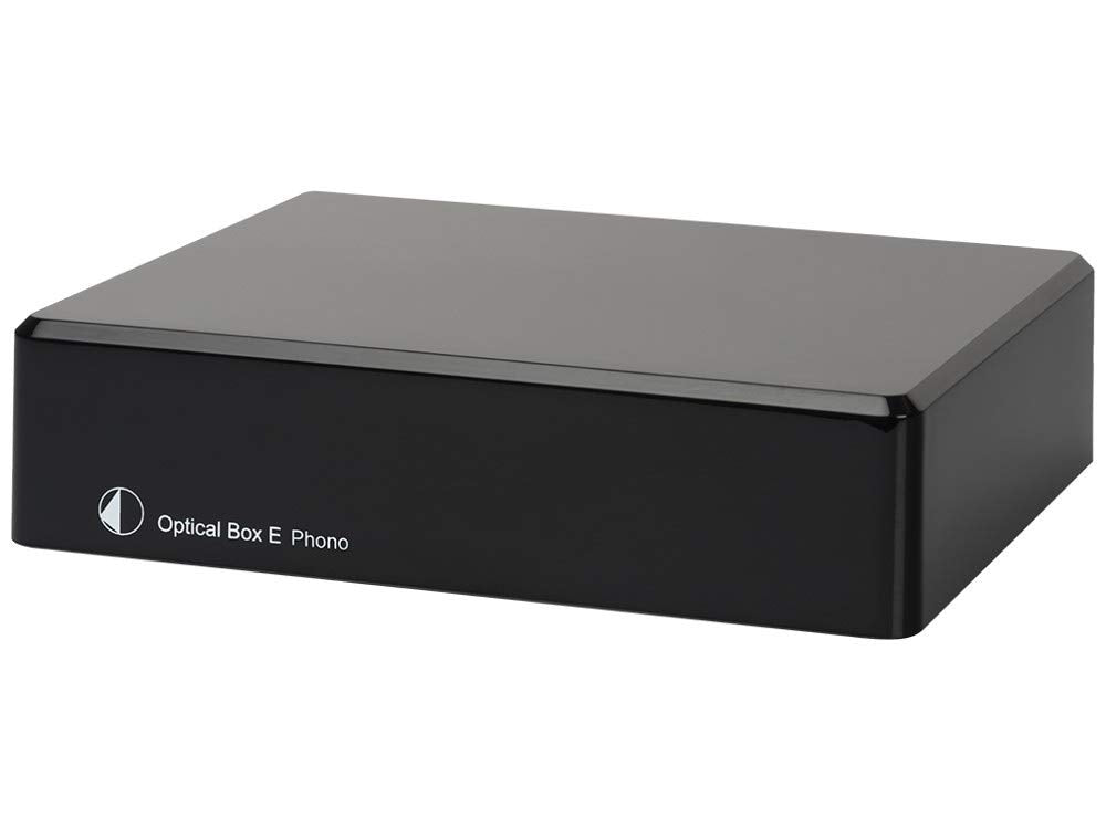 Pro-Ject Optical Box E Phono - Previo de Phono con DAC. Salida Linea Analogica y Optica. Color Negro.