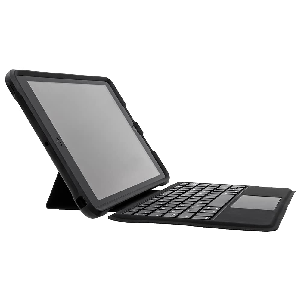 Otterbox Funda Teclado UnlmitED para iPad 10,2' (7.ª Gen / 8.ª Gen / 9.ª Gen), Resistente a caídas, con Teclado ESPAÑOL, Testeada con los Estándares Militares, Negro/Transparente, Sin Pack Retail
