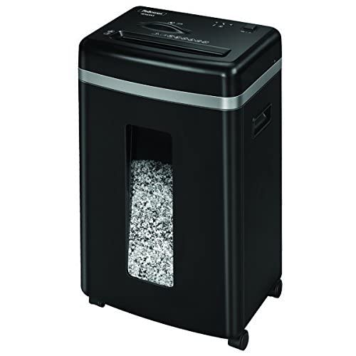 Fellowes 450M - Destructora trituradora de papel, microcorte, 9 hojas