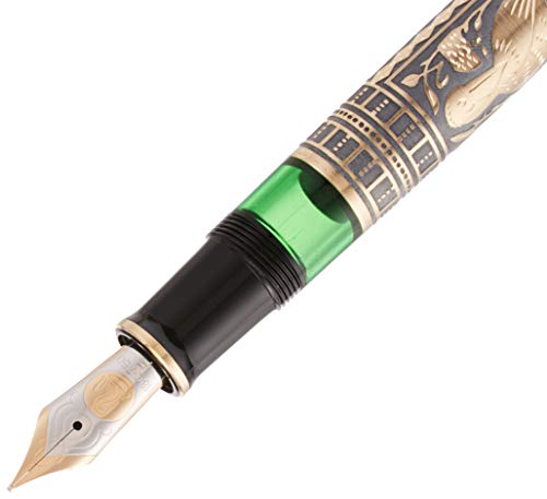 Pelikan M900 Pluma estilográfica TOLEDO 900 plumín EF en estuche regalo. Negro