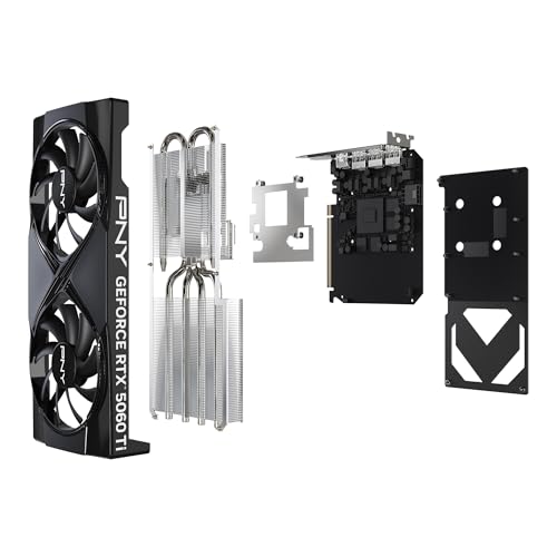 PNY GeForce RTX™ 5060 Ti GPU overclockeada Doble Ventilador DLSS 4 16GB