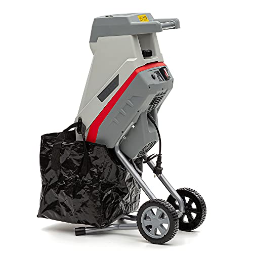 IKRA trituradora de Cuchillas eléctrica IMH 2500, Incl. 2X Cuchillas de Repuesto, Saco coletor y Gafas de Seguridad