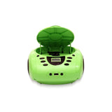 WE Reproductor - Radio CD - USB WeKids: FM, Reproductor de CD/CD-R/CD-RW/MP3, RMS2*2W, Entrada Aux y micrófono, Modelo Dinosaurio
