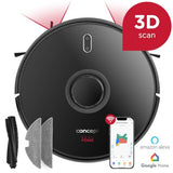 Concept VR3400 Robot Aspirador con fregona 2 en 1 Real Force Laser 3D