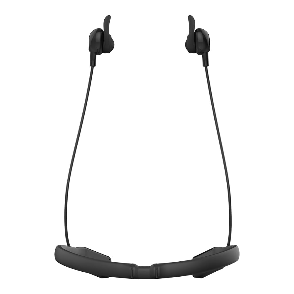 Woxter Airbeat ANC - Auriculares inalámbricos, CANCELACIÓN DE RUIDO ACTIVA, INMERSIVOS, Bluetooth, Batería, Botones de control, Función manos libres, color negro