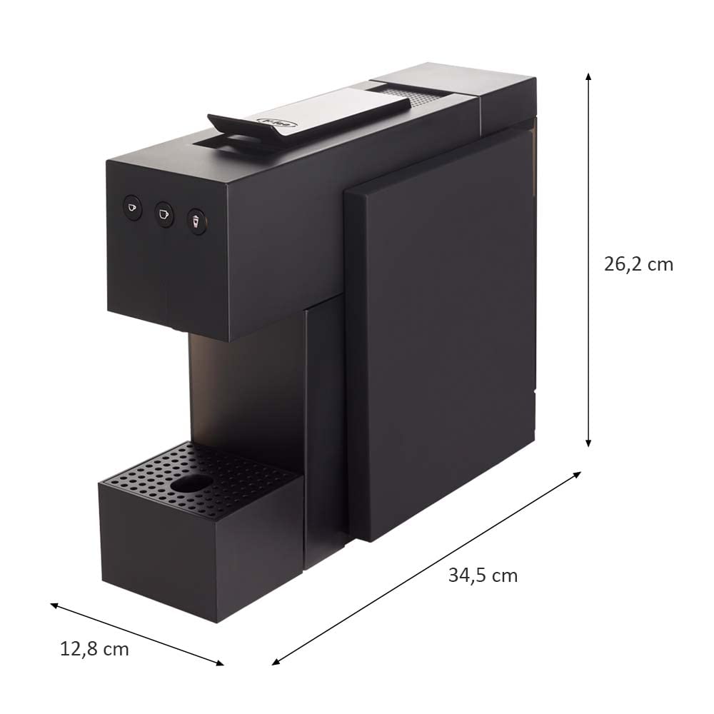 K-fee System 710257 Square 1455 - Cafetera de cápsulas, color negro brillante