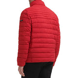 Calvin Klein Full Zip Down Puffer Coat Chaqueta, Rojo Profundo, XL Hombres
