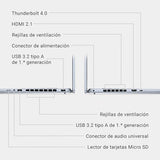 Dell Inspiron 16 Plus (7640) Ordenador Portátil de 16" 2.5K, Intel Core Ultra 7 Series 1, 16 GB de RAM, 1 TB SSD, NVIDIA GeForce RTX 4060, Windows 11 Home, Teclado Retroiluminado en Español, Ice Blue