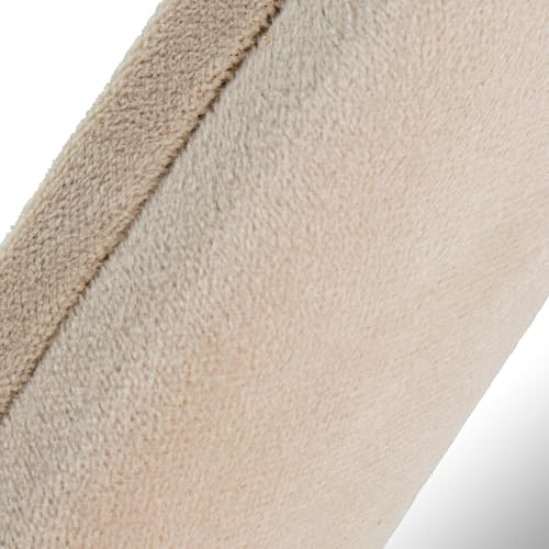 Espejo de pie con Forma de Madera DM y Terciopelo en Beige 68x4x90cm