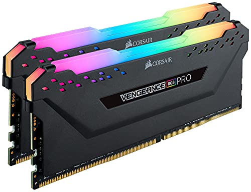 Corsair Vengeance RGB Pro 64GB (2x32GB) DDR4 4000 (PC4-32000) C18 - Memoria de Escritorio - Negro, CMW64GX4M2K4000C18