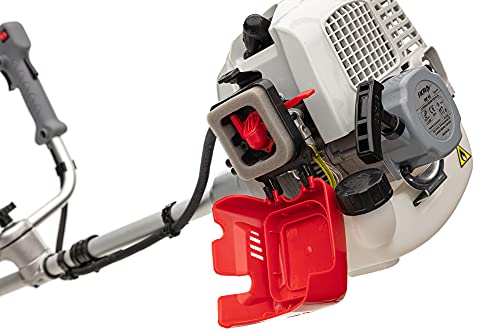 IKRA desbrozadora a Gasolina IBF 43 Incl. Bobina, Disco de 3 Puntas y arnés, 1,1 kW, Gris/Rojo