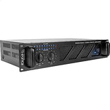 Ibiza - AMP600-MKII - Amplificador PA profesional 2x480W con entradas RCA/Jack y salidas Speakon/Born - 19" Rackable - Negro