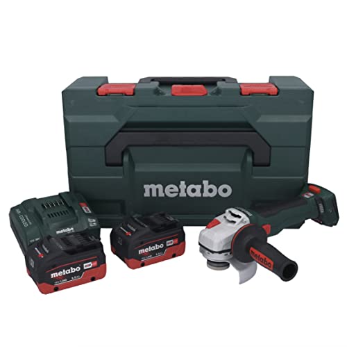 metabo WB 18 LT BL 11-125 613054660 - Amoladora angular inalámbrica (125 mm, 18 V, 5,5 Ah)