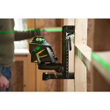 STANLEY FATMAX FMHT1-77356 - Trazador de Líneas Láser X3G, 3 x 360° en Color Verde, Visible a 4 Veces la Distancia, Precisión de +/-3mm a 10m, Resistente al Agua, Batería de Larga Duración