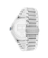 Tommy Hilfiger Reloj Analógico de Cuarzo Multifunción para Mujer con Correa de Acero Inoxidable Plateada - 1782657