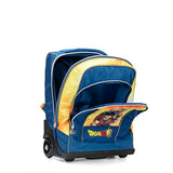 DRAGON BALL - Mochila Trolley Ajustable con asa y correas retráctiles, cremallera y bolsillo frontal con cremallera - Mochila para niña - Mochila escolar 36 x 23 x 47 cm, turquesa, Talla única, Casual
