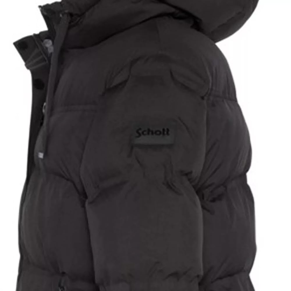 Schott NYC Brittany2w Chaqueta, Negro, M para Mujer