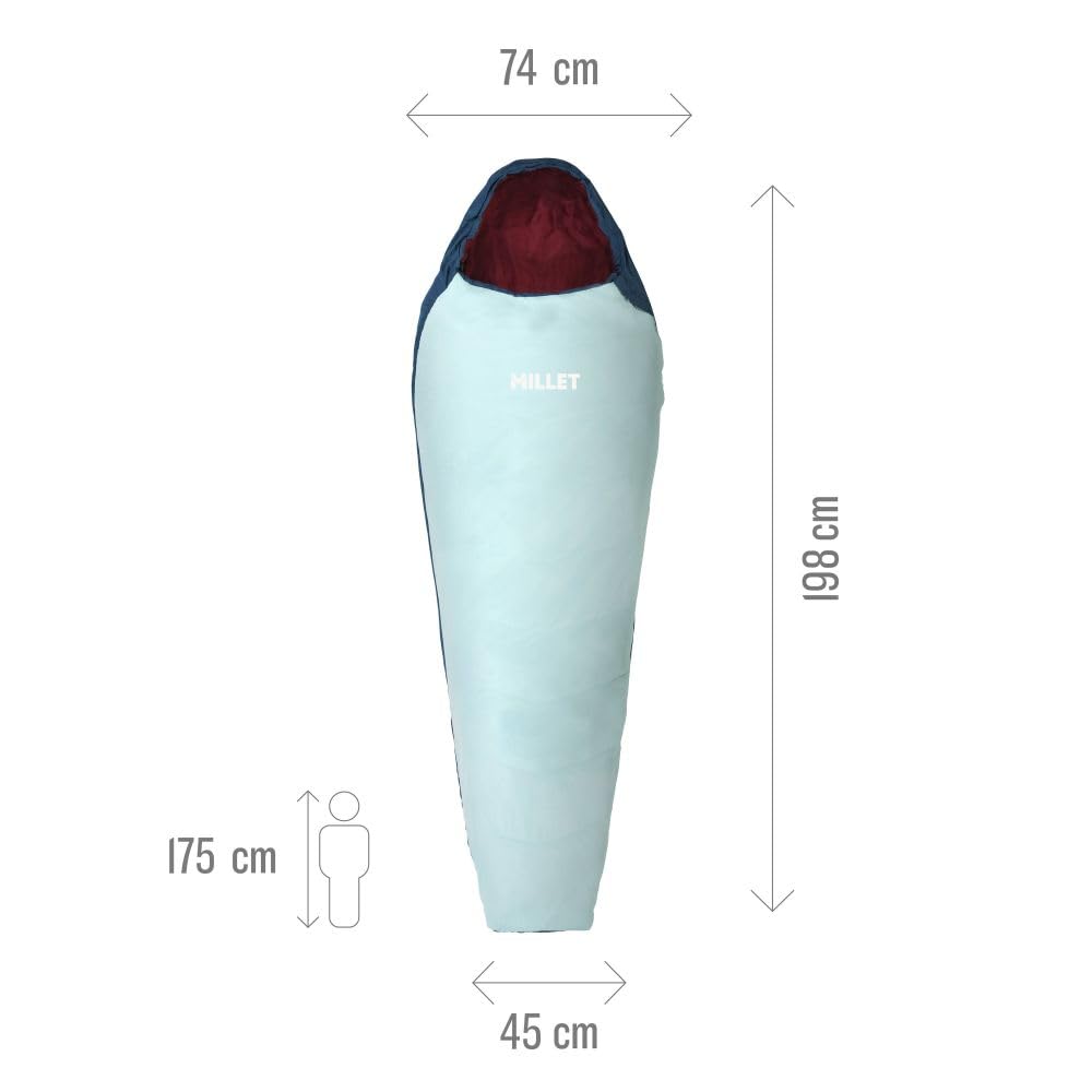 MILLET Active 600 W Saco de Dormir, Waterfall, Ouverture Gauche