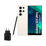 Samsung Galaxy S23 Ultra, 512GB + Cargador de 45W - Smartphone Android con IA, Teléfono Móvil Desbloqueado, Color Beige (Versión Española)