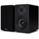 Aiwa SP-A100 Altavoces de estantería pasivos, Par de Altavoces de estantería,Hi-Fi Altavoz de 2 vías, 150W de Potencia, Woofer de 5.25", Bookself Speakers, con Sistema Reflex de Graves. Color: Negro