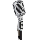 Shure 55sh Series II icónico Unidyne Dynamic Micrófono vocal, micrófono clásico, vintage con patrón polar direccional cardioide para actuaciones en vivo