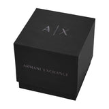 Armani Exchange Reloj para hombre de acero inoxidable en tono plomizo con cronógrafo, AX2454, Gris oscuro y negro
