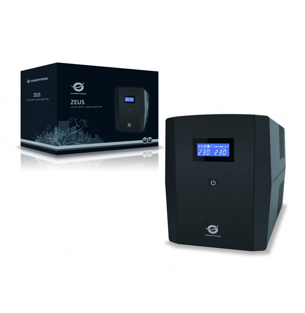 SAI 1200VA CONCEPTRONIC 720W 3 IEC PROTECCION PUERTO LAN MODEM
