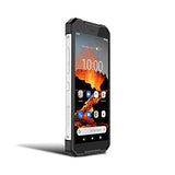 Hammer H EXPLORER PRO 5,7" IPS Teléfono Celular al Aire Libre, teléfono Inteligente estándar Militar, Mega batería 5000mAh con Carga rápida, 48MP, eSIM, NFC, LTE 4G, IP69, Dual SIM, Android 10 - Plata