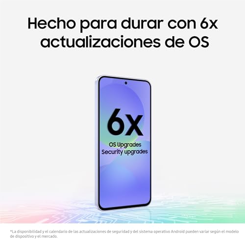 Samsung Galaxy A36 5G 128GB Teléfono Móvil, 6GB RAM, 50MP Cámara, Blanco, Garantía del Fabricante 3 Años + 1 Año Extra