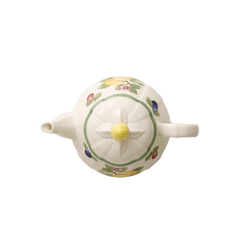 Villeroy & Boch French Garden Fleurence Tetera, 1 litros, Porcelana Premium, Blanco/Colorido