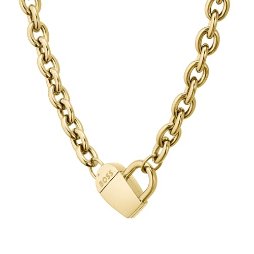 BOSS Jewelry Collar para Mujer Colección DINYA de Acero inoxidable, Oro (Yellow Gold), Talla única