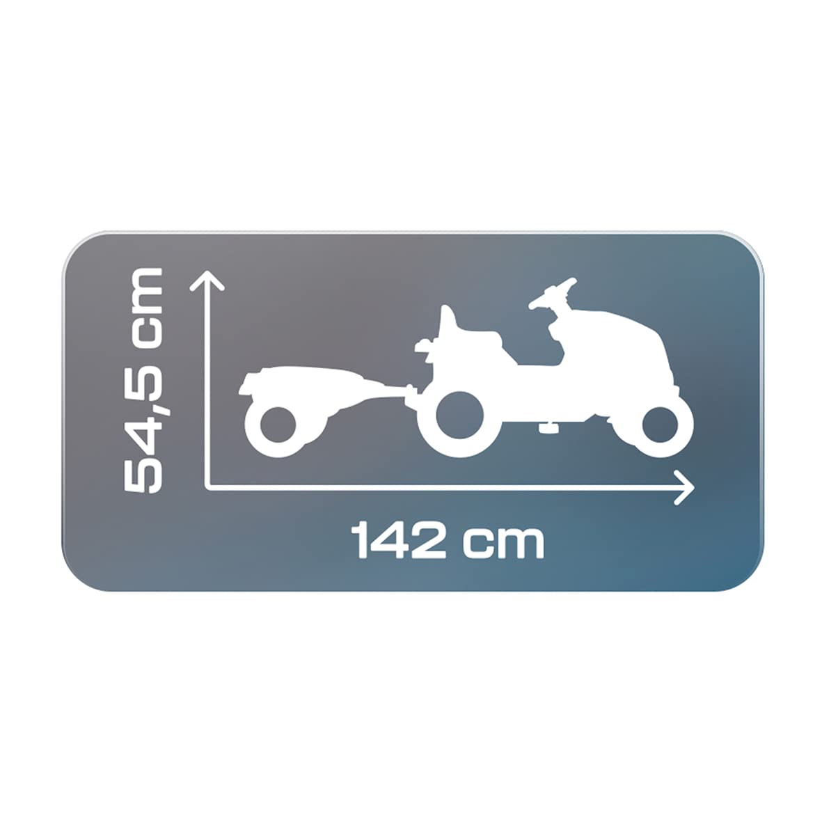 Smoby- Tractor Infantil con Pedales Farmer XL Verde, Muy Resistente, con Remolque, Volante con Bocina, Asiento Ajustable, A Partir de 3 Años (7600710130)