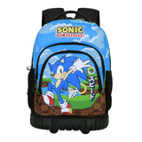 Sonic The Hedgehog - SEGA Greenhill-Mochila Trolley GTS FAN, Multicolor, 32 x 47 cm, Capacidad 30 L