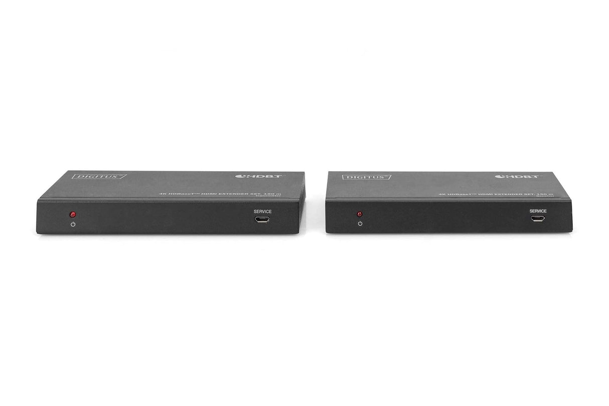 DIGITUS DS-55508 Extensor HDMI (HDBaseT) - UHD 4K/60 Hz - 120 m mediante cable LAN (HDBaseT 100 m) - Set: Emisor y Receptor - Loop-Out, IR Infrarrojos, Audio, RS232 - HDCP 2.2/1.4 & HDBaseT 1.0